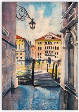 Drevený obraz Aquarelle - Reklamnepredmety