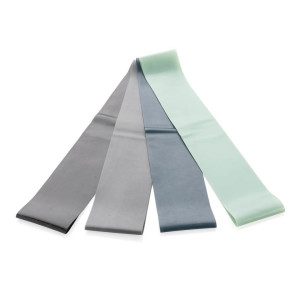 4-tlg. Set Fitnessbänder im Etui, schwarz - Reklamnepredmety