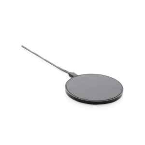 10W Wireless Charger aus RCS Standard recyceltem Kunststoff, - Reklamnepredmety