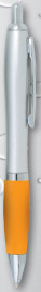 Kugelschreiber AB 023 S - 6362-50-or - variant A AB 023 SILVER Orange