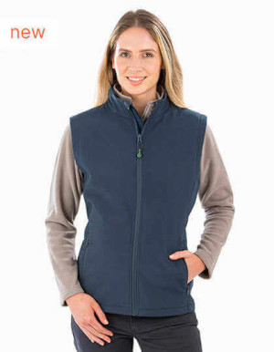 Dámska RPET 2-vrstvová softshellová vesta - Reklamnepredmety