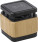 Bamboo and ABS wireless speaker and charger