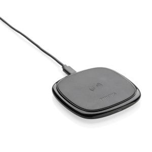 Philips 10W Qi Wireless-Charger, schwarz - Reklamnepredmety