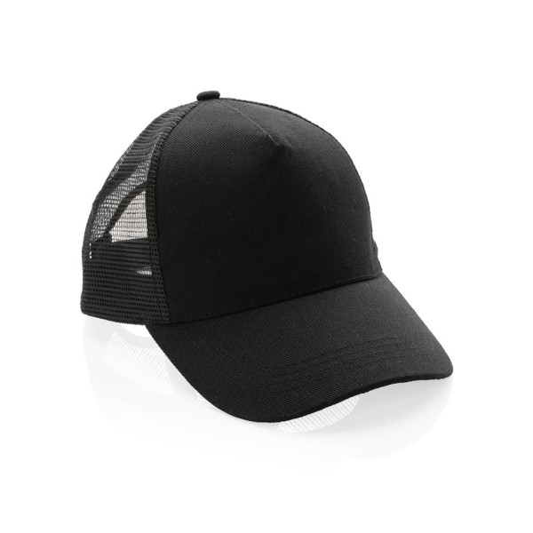 Impact AWARE™ 190gr Brushed rCotton 5 Panel Trucker-Cap, nav