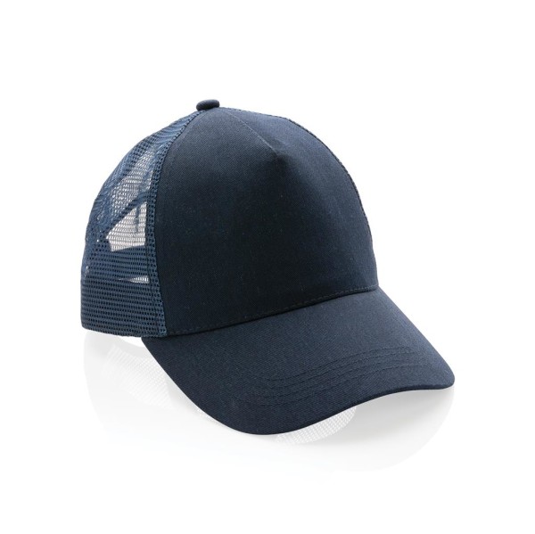Impact AWARE™ 190gr Brushed rCotton 5 Panel Trucker-Cap, nav
