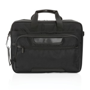 Swiss Peak AWARE™ RPET Voyager 15.6" Laptop-Tasche, schwarz - Reklamnepredmety