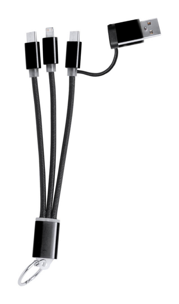 USB nabíjecí kabel s přívěškem na klíče