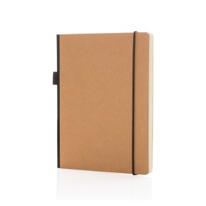 A5 FSC® Deluxe Hardcover Notizbuch, braun - Reklamnepredmety
