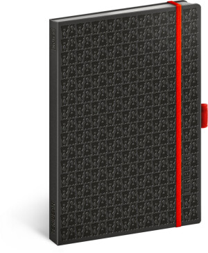 NOTIQUE Notes Teribear, čierny, linajkovaný, 15 x 21 cm, A5 - Reklamnepredmety
