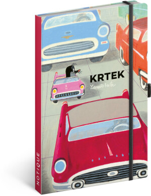 NOTIQUE Notizen Maulwurf und Auto, liniert, 13 x 21 cm - Reklamnepredmety