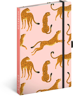 NOTIQUE Notizen Leoparden, liniert, 13 x 21 cm - Reklamnepredmety