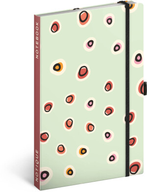 NOTIQUE Notes Dots, liniert, 13 x 21 cm - Reklamnepredmety