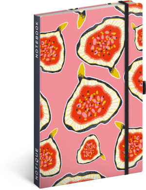 NOTIQUE Notizen Feigen, liniert, 13 x 21 cm - Reklamnepredmety