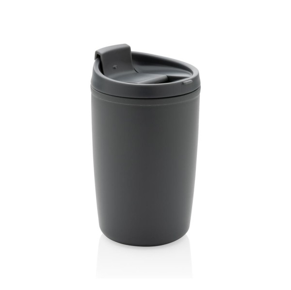 GRS recycelter PP-Becher mit Flip-Deckel, grün