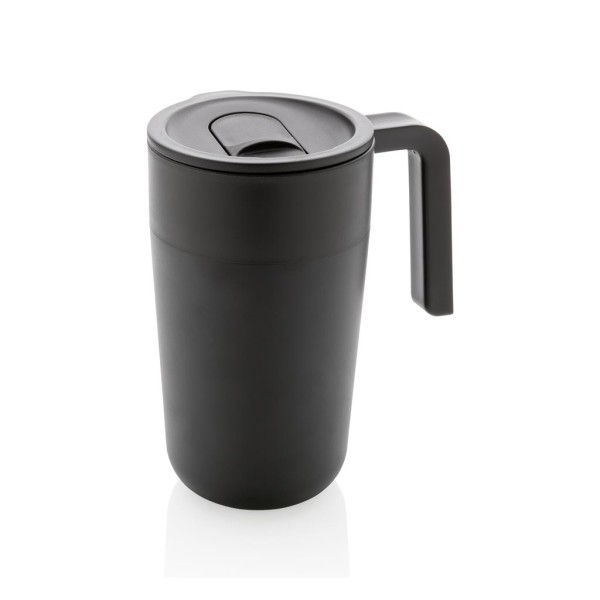 GRS recycelte PP und Stainless Steel Tasse mit Griff, navy b