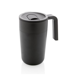 GRS recycelte PP und Stainless Steel Tasse mit Griff, navy b - Reklamnepredmety