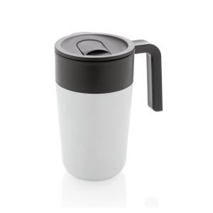 GRS recycelte PP und Stainless Steel Tasse mit Griff, navy b - Reklamnepredmety