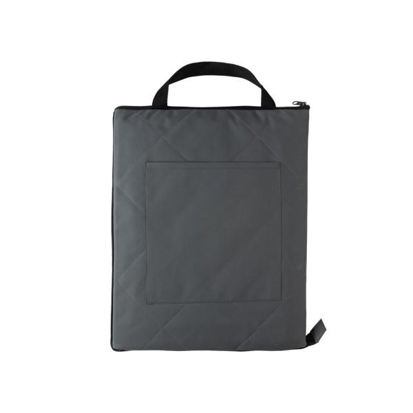 Impact Aware™ RPET faltbare, gesteppte Picknickdecke, navy b