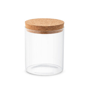 SPICE 700. Behälter (700 mL) aus Borosilikatglas mit Korkdeckel - Reklamnepredmety