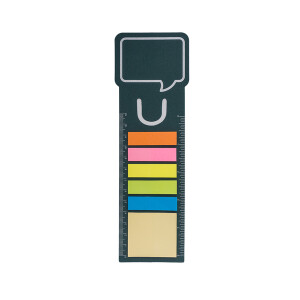 BOOKMARK set of sticky notes with bookmark,  beige - Reklamnepredmety