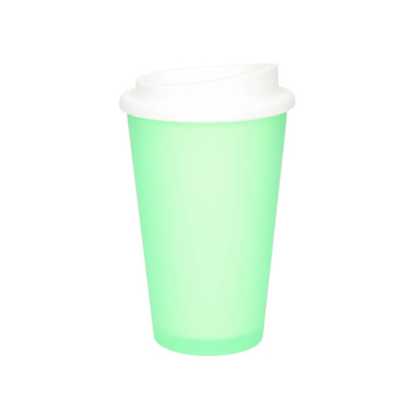 Premium Gefrorene transparente Kaffeetasse