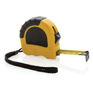 5m/19mm Maßband aus RCS recyceltem Kunststoff, gelb - Reklamnepredmety