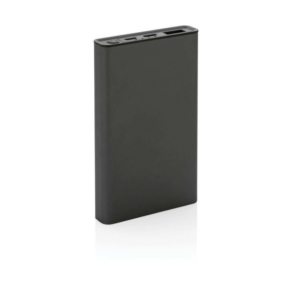 Terra 5.000 mAhPowerbank aus RCS recyceltem Aluminium, grau