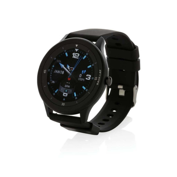 Swiss Peak Watch aus RCS recyceltem TPU, schwarz
