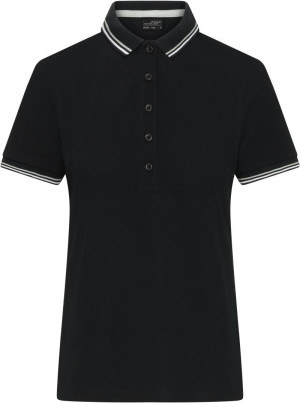 Dámske ťažké piqué polo s kontrastnými prúžkami JN 1305 - Reklamnepredmety