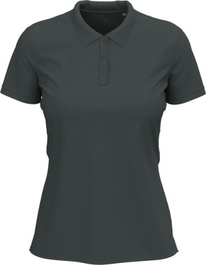 Dámske strečové piqué polo z ťažkej bavlny Claire - Reklamnepredmety