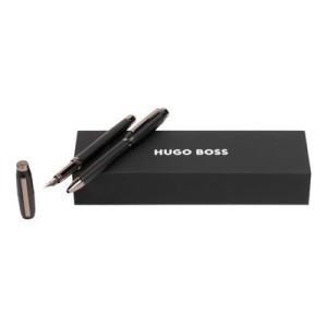 Set Cone Black (ballpoint pen & fountain pen) - Reklamnepredmety