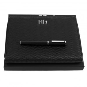 Set HUGO BOSS (rollerball pen & conference folder A5) - Reklamnepredmety