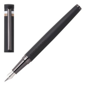 Fountain pen Loop Black Iconic - Reklamnepredmety