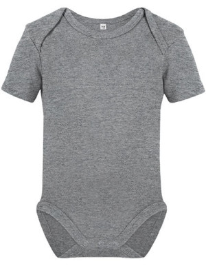 Organické body pre bábätká s krátkym rukávom Bailey 01 - Reklamnepredmety