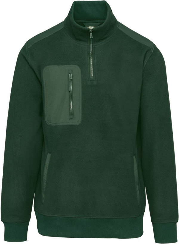 Arbeitsfleece-Sweatshirt mit 1/4-Reißverschluss