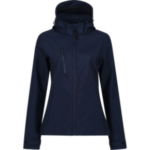 Damen 3-Lagen Kapuzen Softshell Jacke "Venturer" - Reklamnepredmety