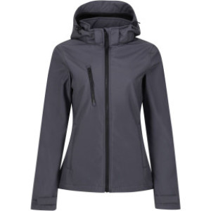 Damen 3-Lagen Kapuzen Softshell Jacke "Venturer" - Reklamnepredmety