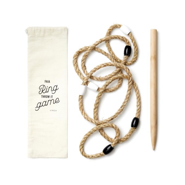 VINGA Faia Ring-Wurf-Spiel, braun