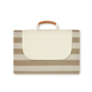 VINGA Alba große GRS rPET Picknickdecke, braun - Reklamnepredmety