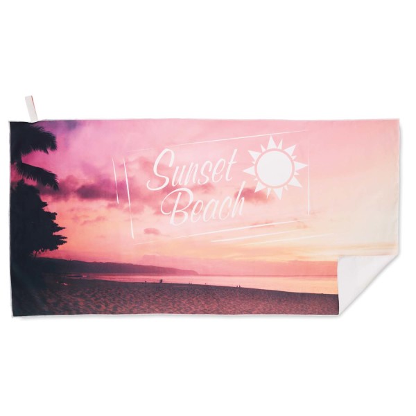 Plnofarebná plážová osuška s elastickou páskou