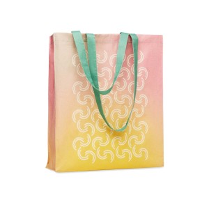 Nákupná taška z recyklovanej bavlny vhodná na celoplošnú potlač - Reklamnepredmety