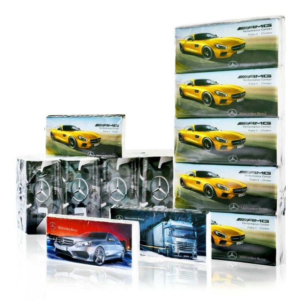 Papiertaschentücher aus klassisch bedruckter Folie