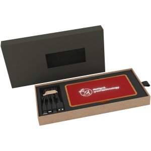 SCX.design P36 5000 mAh kabellose Powerbank mit Leuchtlogo - Reklamnepredmety