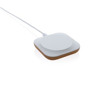 Oregon Wireless-Charger aus RCS recyc. Kunststoff & Kork - Reklamnepredmety