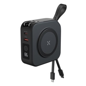 Urban Vitamin Saratoga 5-in-1 universal Charger, schwarz - Reklamnepredmety