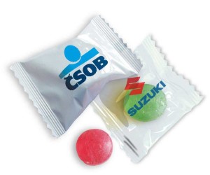 Flowpack-Bonbons - Reklamnepredmety