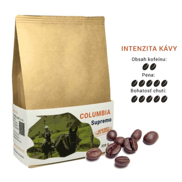 Kaffeebohnen Columbia Supremo
