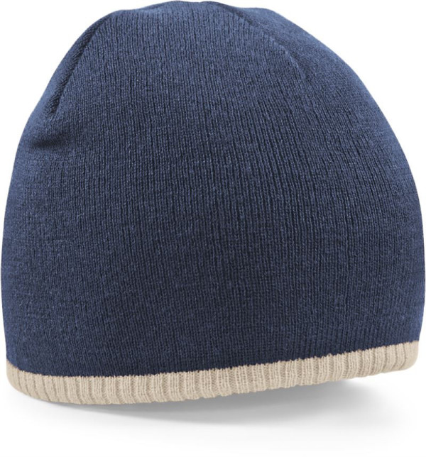 Beechfield zweifarbige Strickmütze