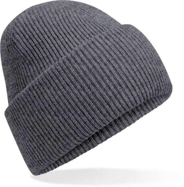 Strickmütze mit Bündchen „Recycled“