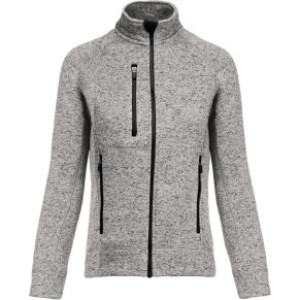 Damen Melange Strickfleece Jacke - Reklamnepredmety